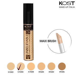 Base de maquillaje Increíble de 12 Horas, Kost Make Up 202 