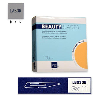 Labor Lame Bisturi Sterilizzate Beauty Blade Mis 11 100 Pezzi — Bisturi per nail art