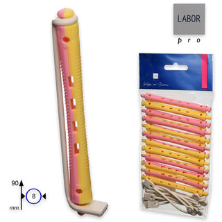 Labor Bigodino Permanente Lungo 90 x 8 mm 12 pezzi — Bigodino