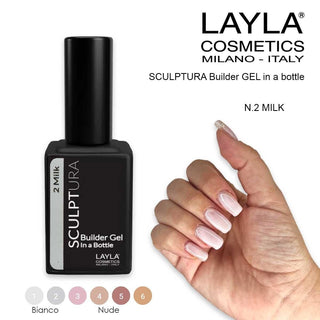 Layla Sculptura Builder Gel N.2 Milk — Gel costruttore unghie