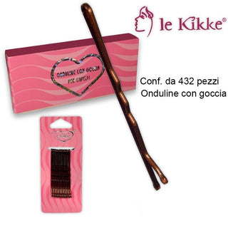 Le Kikke Bossidante Onduline 36 Card 12 Pezzi 5 cm Tartaruga — Accessorio capelli