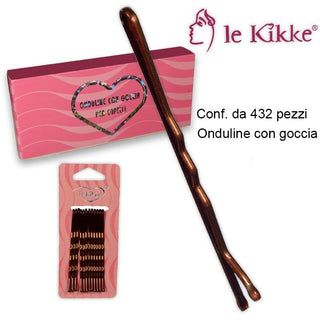 Le kikke Bossidante Onduline 7 cm Tartaruga 36 card 12 pezzi — Accessorio capelli