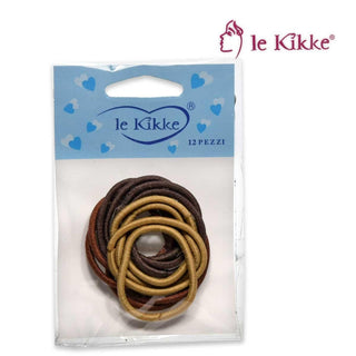 Le kikke Card 12 Buste 12 Pezzi Elastici Toni Terra — Elastico per capelli