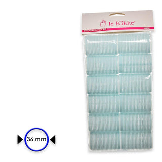 Le kikke Bigodino Velcro 12 Pezzi Diam 3.6 Cm — Bigodino