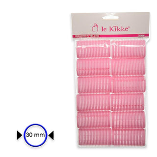 Le kikke Bigodino Velcro 12 Pezzi Diam 3 Cm — Bigodino