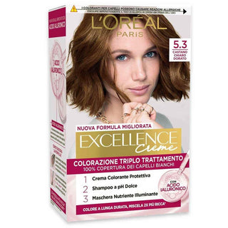 L'Oreal Coloración Triple Tratamiento Excellence N 5.3 