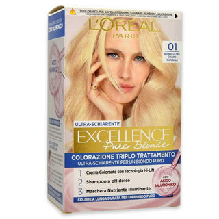 欧莱雅三重护理染发膏 Excellence N 01 