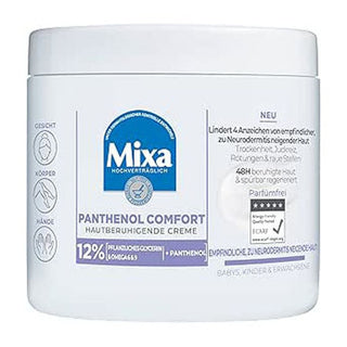Mixa Body Panthenol Comfort Beruhigende Creme für zu Neurodermitis neigende Haut Dose 400 ml 