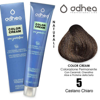 Odhea アンモニア入りクリームカラー 100ml - 5 ライトブラウン