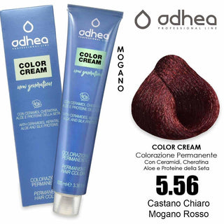Odhea Väri Kerma Ammoniakilla 100 ml - 5.56 Vaalea Kastanja Mahonki Punainen 