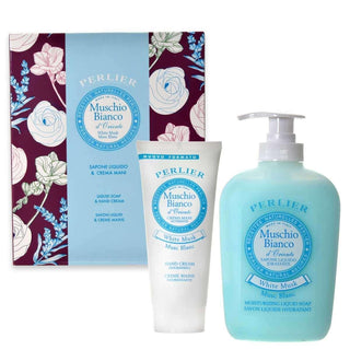 Perlier Liquid Soap 300 ml + Hand Cream 100 ml White Musk 
