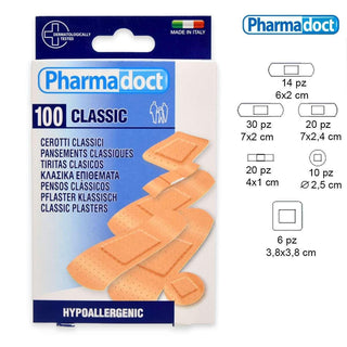 Pharmadoct Klassiske Plastre Assorterede 100 Stk 
