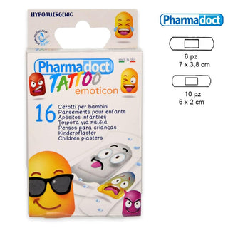 Pharmadoct Tattoo Emoji 16 Cerotti Bambini