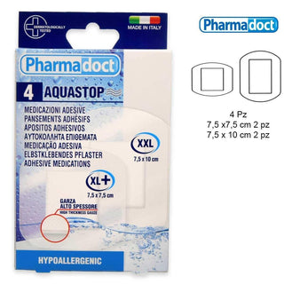 Pharmadoct Aquastop Resistenti all'Acqua 4 pz — Cerotti