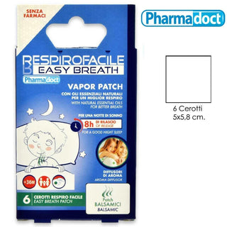 Pharmadoct Respiro Facile Vapor Patch Fresco 6 pezzi — Cerotti Nasali