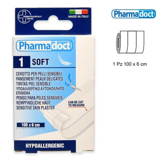 Pharmadoct Striscia Bianca Ipoallergenica 100 x 6 cm — Cerotto