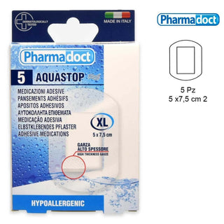 Pharmadoct Cerotti Trasparenti Alta Protezione 7,5 x 5 cm 5 pezzi — Cerotti medicali