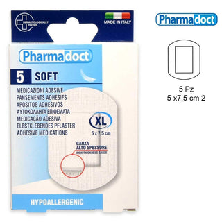 Pharmadoct Cerotti Tnt Alta Protezione 7,5 x 5 cm 5 pezzi — Cerotti medicali