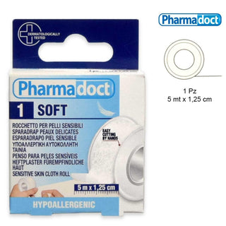 Pharmadoct Rocchetto Tnt Bianco 5 cm x 1,25 cm — Benda medica