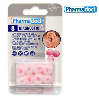 Pharmadoct Tappi In Cera + Contenitore Trasparente 8 pezzi — Tappi auricolari