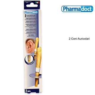 Pharmadoct Coni Auricolari con Anello Frangifiamma 2 Pezzi — Coni Auricolari