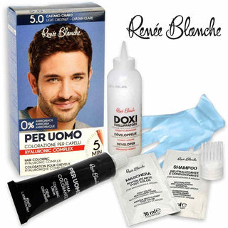 Renée Blanche Uomo Crema Colorante 5.0 Castano Chiaro — Tintura capelli