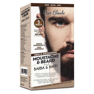 Moustace & Beard Barba Y Bigote Negro 