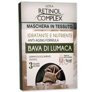 Retinol Complex 3 Stofansigtsmasker med snegleslim 25 ml 