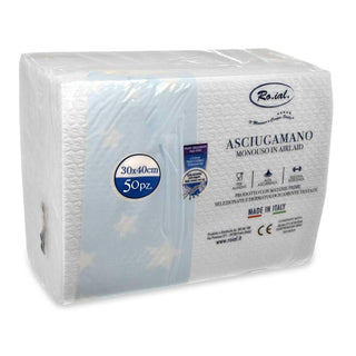 Roial Toalla de Papel Secco Gofrada 50 Piezas 30 X 40 Cm 5 Estrellas 