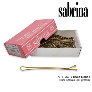 Sabrina Fermaglio Pall.N.7 Liscio Biondo 200 gram — Fermagli per Capelli