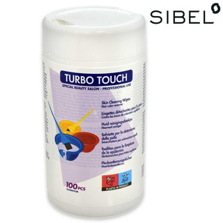 Sibel Salviette Smacchiatrici Colorate Turbo Touch 100 pezzi — Salviette smacchianti professionali