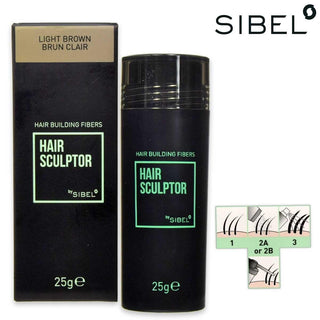 Sibel HS Fibre per Capelli Castano Chiaro 25 g — Fibre Coprenti