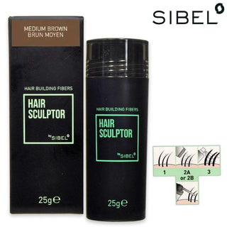 Sibel HS Fibre per Capelli Castano Medio 25 g — Fibre Capelli