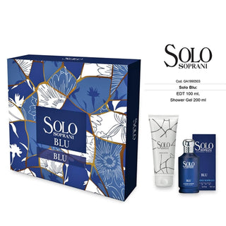 Luciano Soprani Solo Blu: Edt 100 ml + sprchový gel 200 ml 