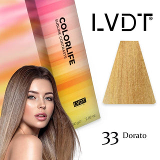 Sublime contrast Decolora E Colora 33 Dorato — Crema decolorante e colorante