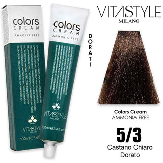 Vitastyle Colors Crema Senza Ammoniaca 5.3 100 ml — Crema colorante per capelli