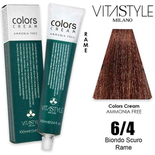 Vitastyle Colors Crema Senza Ammoniaca 6.4 100 ml — Crema colorante per capelli