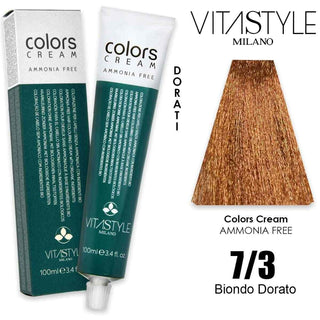 Vitastyle Colors Crema Senza Ammoniaca 7.3 100 ml — Crema colorante per capelli