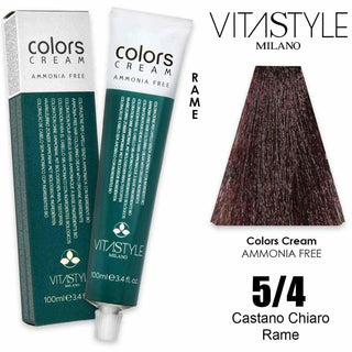 Vitastyle Colors Crema Senza Ammoniaca 5.4 100 ml — Crema colorante per capelli