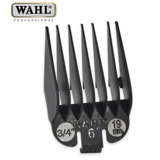 Wahl N. 6 3/4" 19 mm Nero Rialzo Pettine