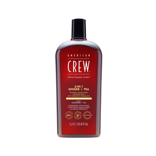 American Crew 3 ב-1 ג'ינג'ר + תה 250 מ"ל 