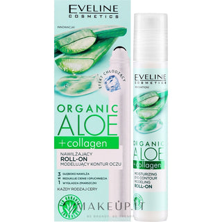 Eveline Organic Aloe+Collagen Roll-On Idratante Contorno Occhi 15 ml — Contorno occhi