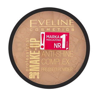 Eveline Make-Up Art Anti-Shine Complex Polvos Compactos 33 Sabbia Dorata 14 g 