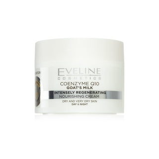 Eveline COENZYME Q10 Crema de Día y de Noche Regeneradora Intensa con Leche de Cabra 50 ml 