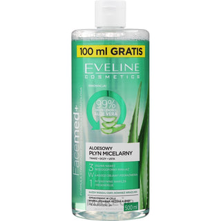 Eveline cosmetics FaceMed+ Acqua Micellare 3 in 1 99% Aloe Vera 400 ml — Acqua micellare