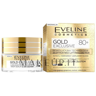 Eveline Gold Exclusive Lujoso Sérum Crema Regeneradora 80+ 50 ml 