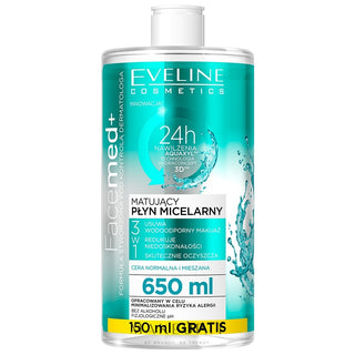 Eveline FaceMed+ Agua Micelar Matificante 650 ml 