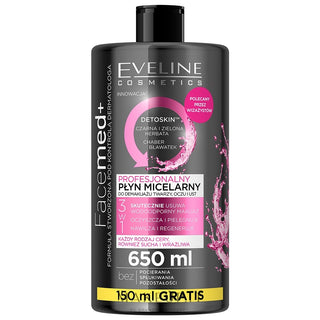Eveline FaceMed+ Detoskin Agua Micelar Profesional 650 ml 