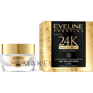 Eveline 24k Snail&Caviar Crema Antiarrugas Noche 50 ml 