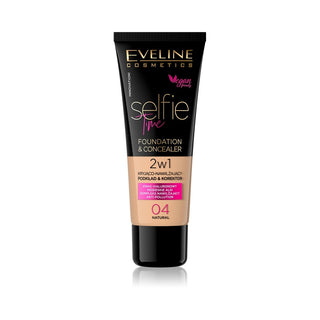 Eveline Selfie Time 2in1 Base de maquillaje y Corrector 04 Natural 30 ml 